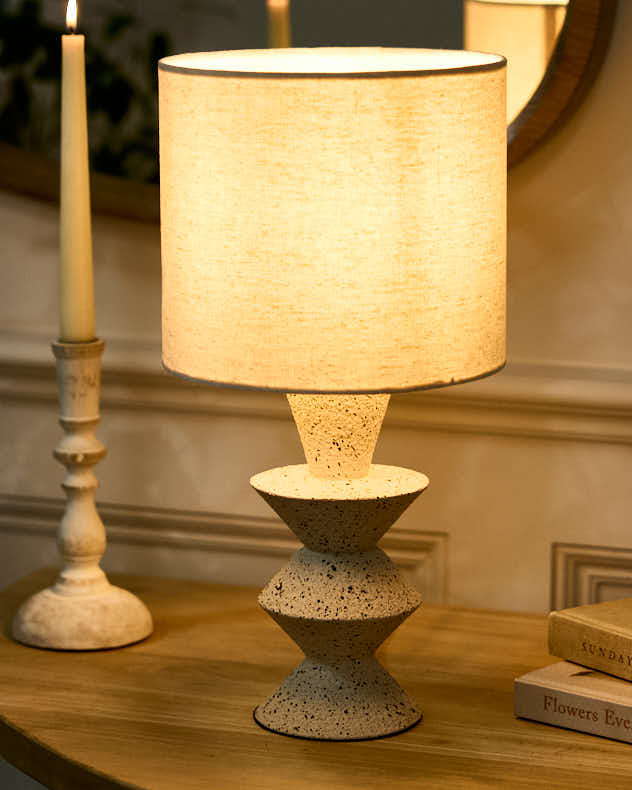 Mid-Century Stoneware Lamp