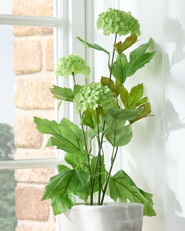 Green Faux Flowers - Faux Botanical Leaf Spray