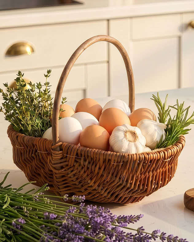 Round Willow Trug Basket
