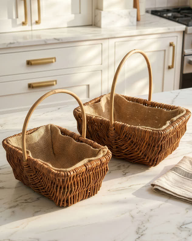 Rectangular Willow Egg Basket
