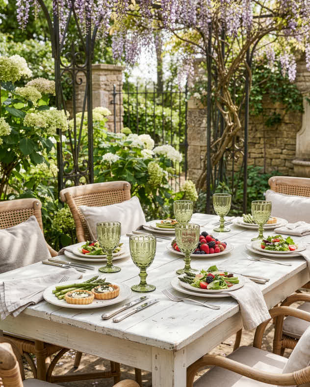 Set of Palazzo Green Wine Goblets