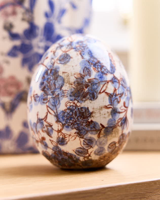 Ornaments - Floral Egg Ornament