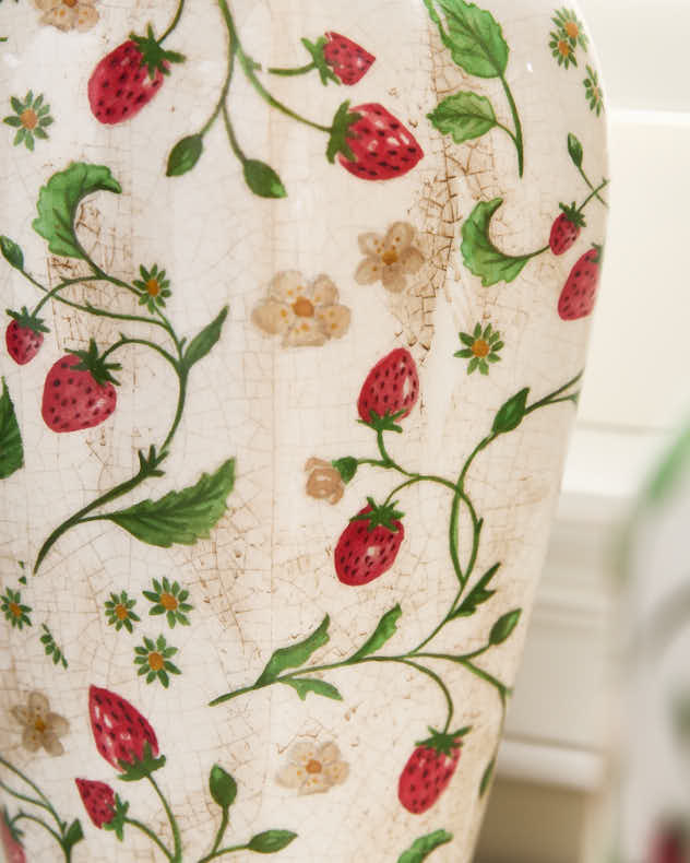 Strawberry Bottle Vase