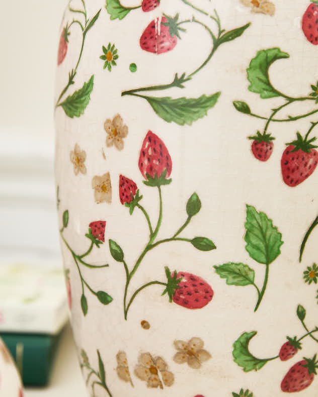 Strawberry Bottle Vase