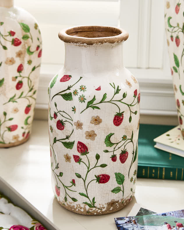 Vases - Strawberry Print Vase Collection