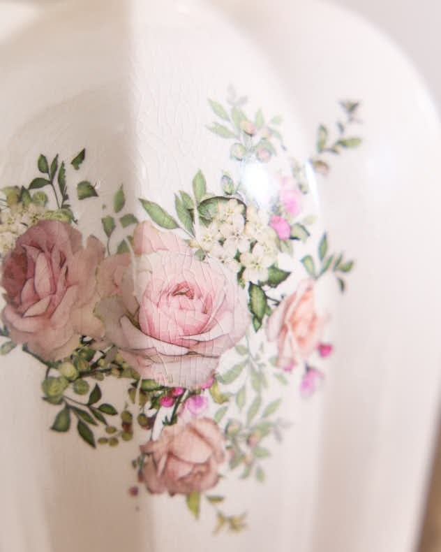 Garden Rose Urn Vase