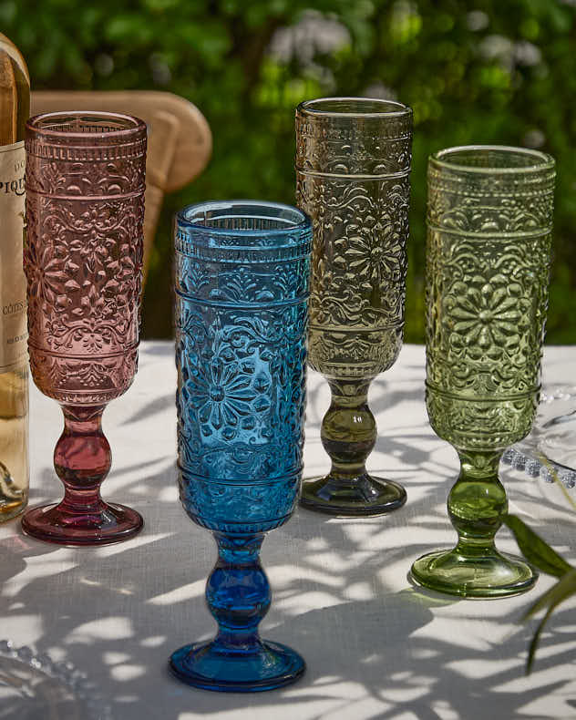Fontaine Set of 4 Champagne Flutes
