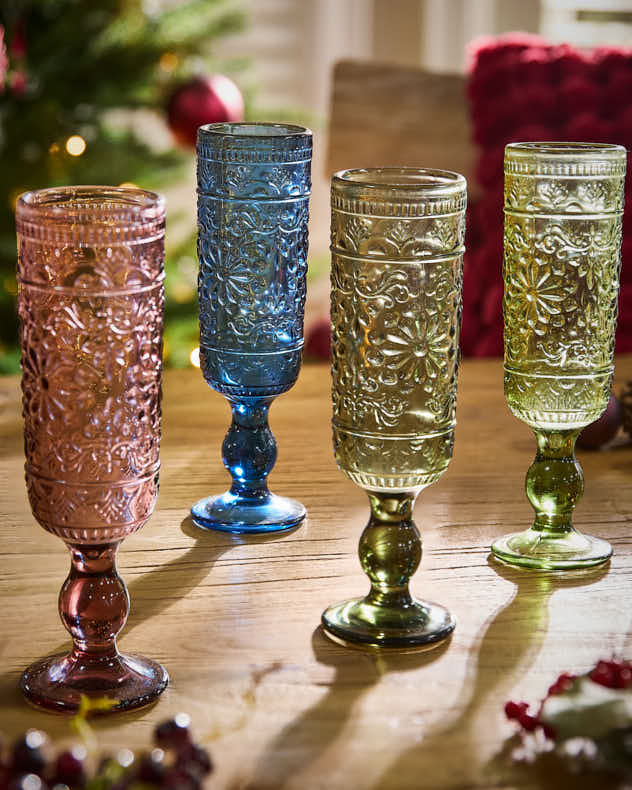 Fontaine Set of 4 Champagne Flutes