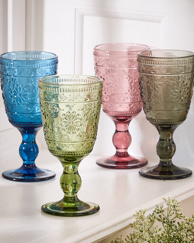 Fontaine Set of 4 Wine Goblets