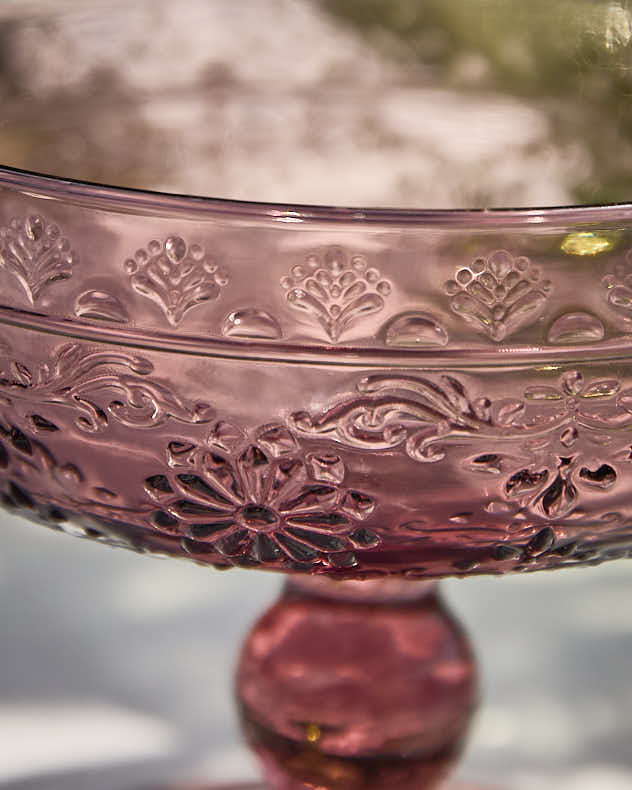 Ensemble de 4 bols en verre sur pied Fontaine
