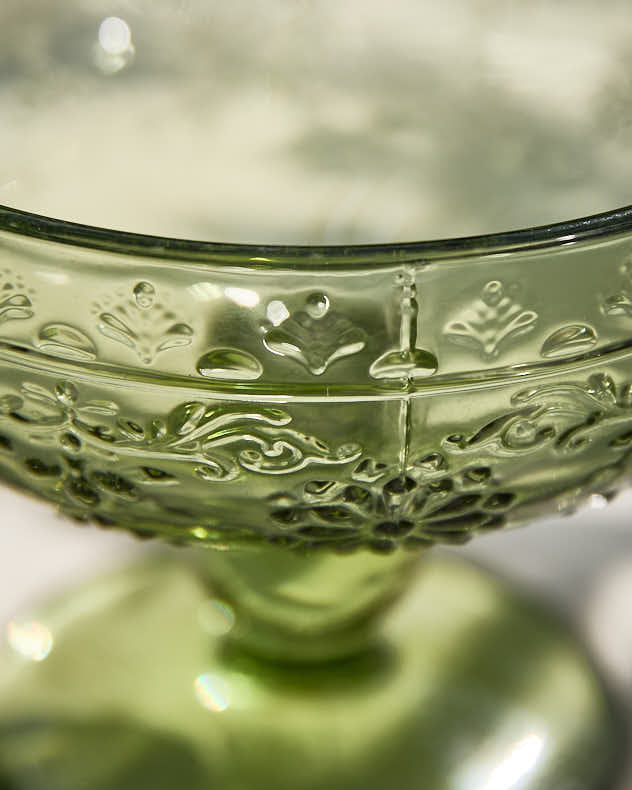 Ensemble de 4 bols en verre sur pied Fontaine