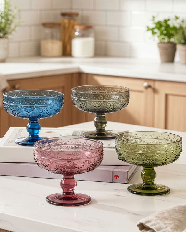 Bowls - Fontaine Set of 4 Footed Bowls