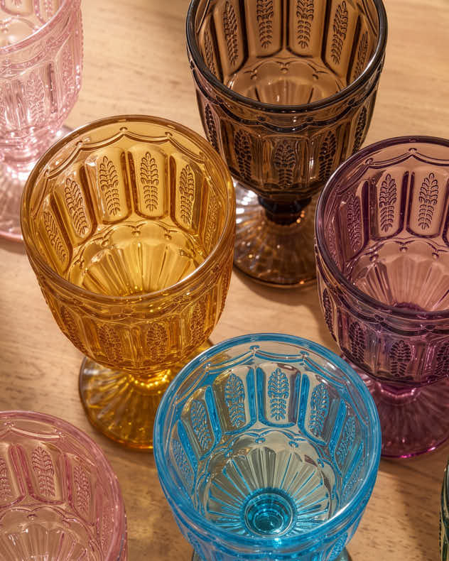 Roselle Set of 6 Wine Goblets
