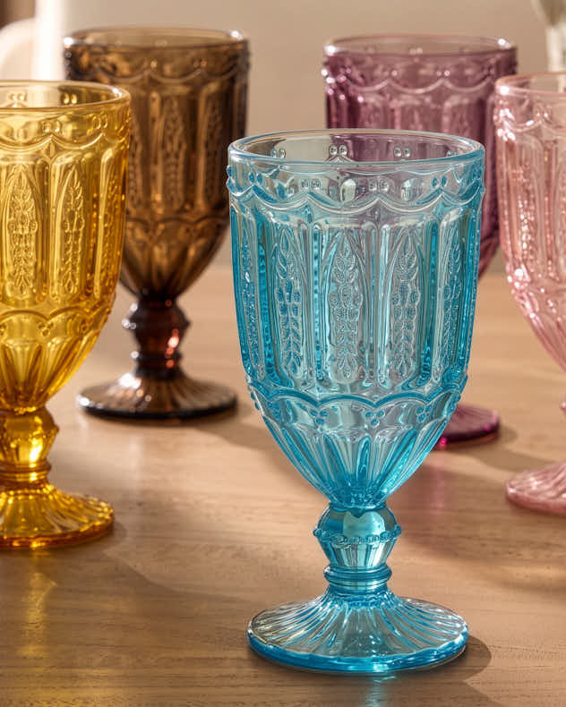 Roselle Set of 6 Wine Goblets