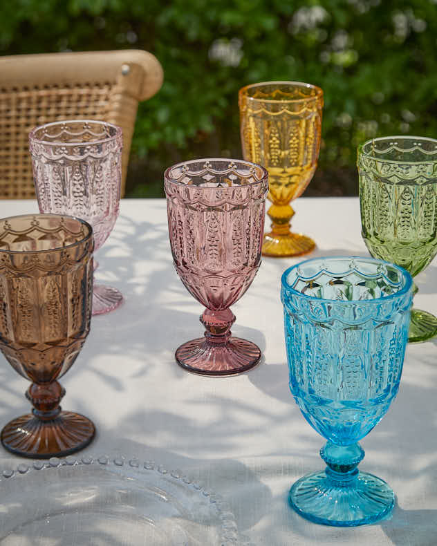 Roselle Set of 6 Wine Goblets