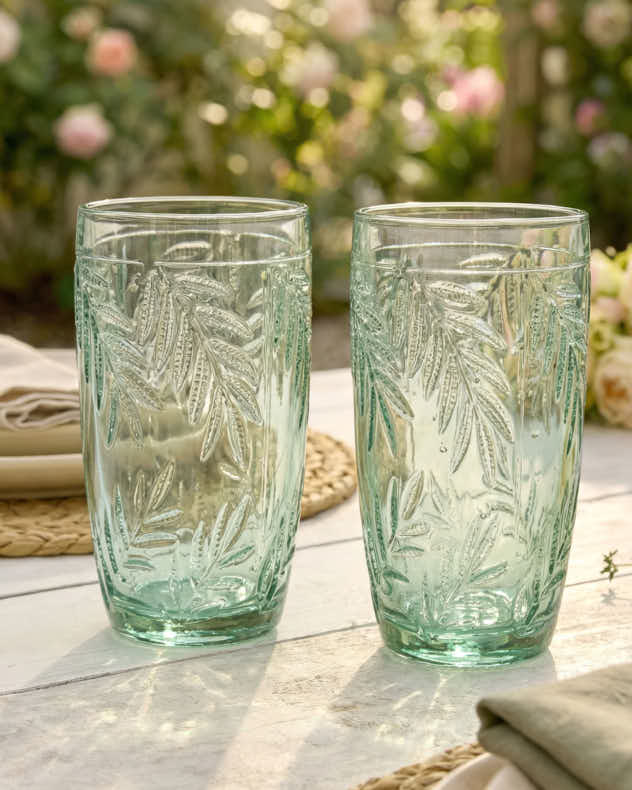 Laurier Leaf Set of Tall Tumblers