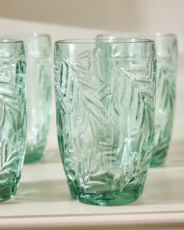 Tumblers Set of 4 - Laurier Leaf Set of Tall Tumblers