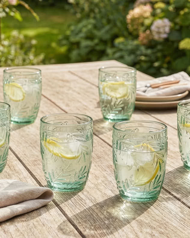 Tumblers Set of 4 - Laurier Leaf Set of Short Tumblers