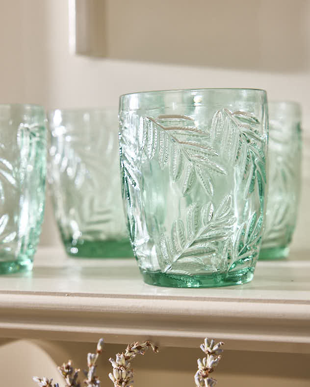 Laurier Leaf Set of 2 Short Tumblers