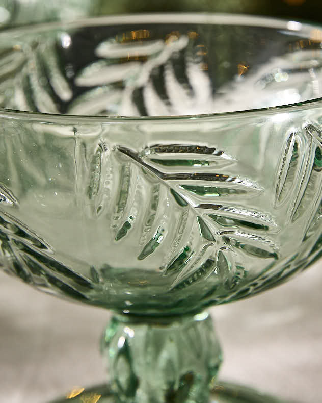 Laurier Leaf Set of 2 Footed Bowls