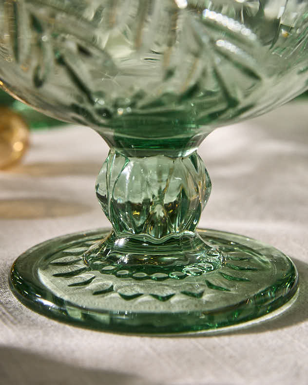 Laurier Leaf Set of 2 Footed Bowls