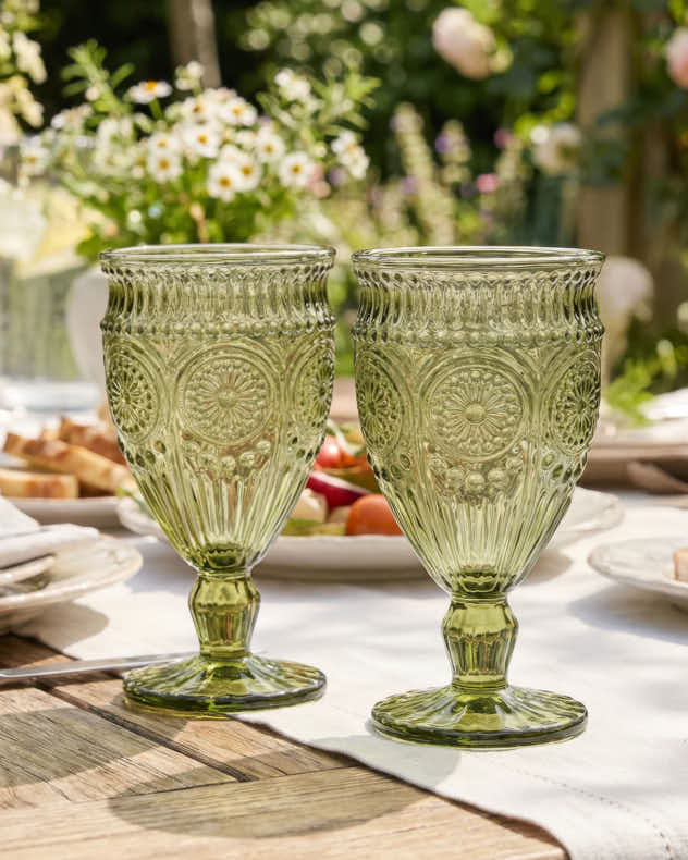 Wine Glasses - Palmas Green Wine Goblet