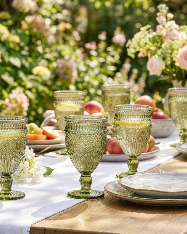 Wine Glasses - Palmas Green Wine Goblet