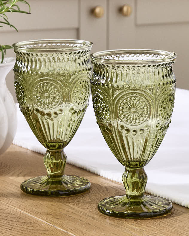 Glassware Sets - Palmas Green Glassware Collection