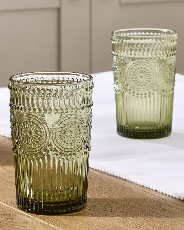 Glassware Sets - Palmas Green Glassware Collection