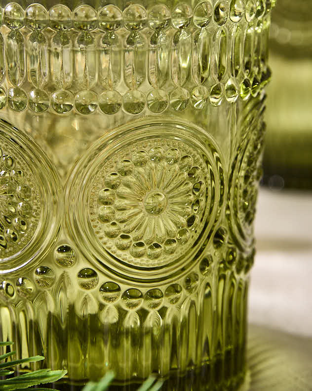 Palmas Green Glassware Collection