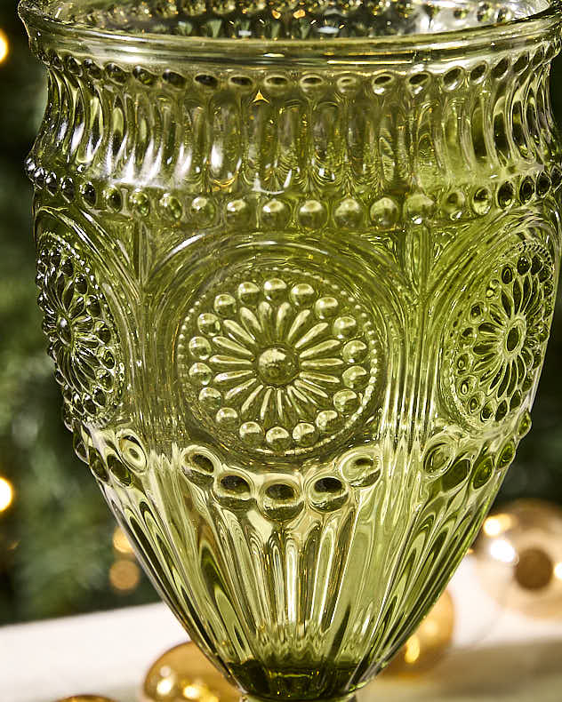 Palmas Green Glassware Collection