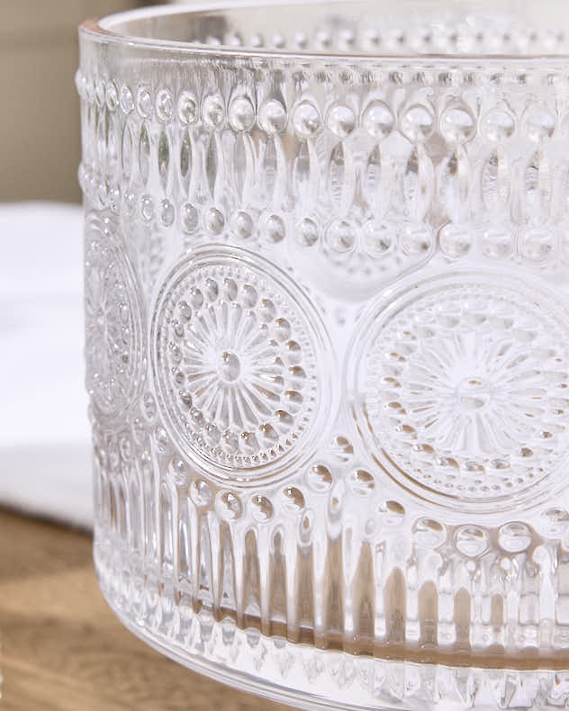 Palmas Embossed Footed Trifle Bowl