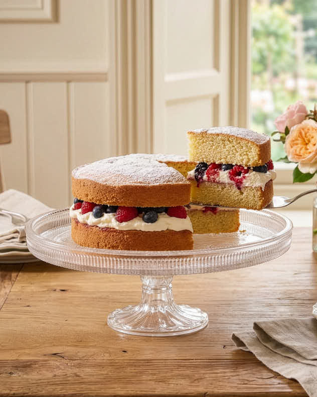 Clear Glass Cake Stand - Gallano Cake Stand