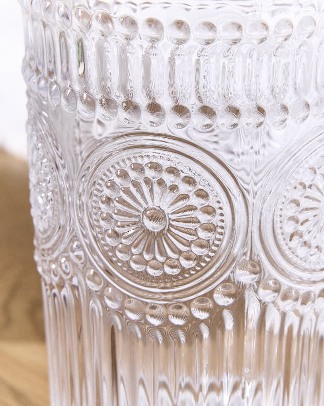 Palmas Embossed Glass Highball Tumblers