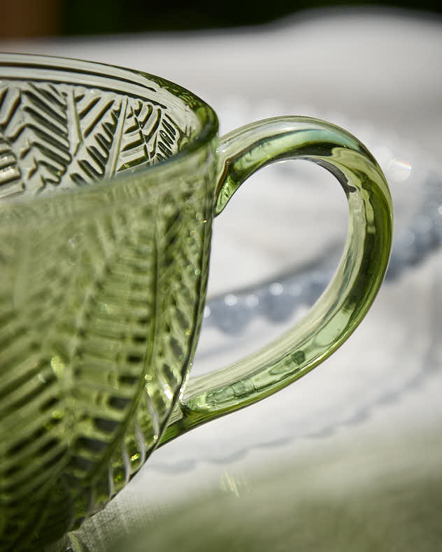 Mugs &amp; Coffee Cups Set of 6 - Botanical Green Leaves Cup