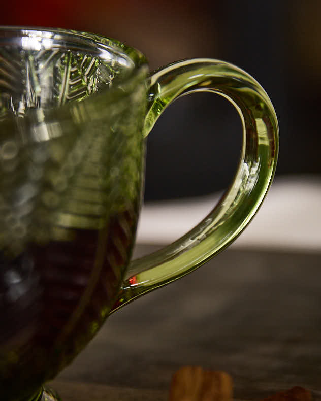 Botanical Green Leaves Cup