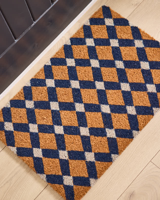 Diamond Tile Coir Doormat