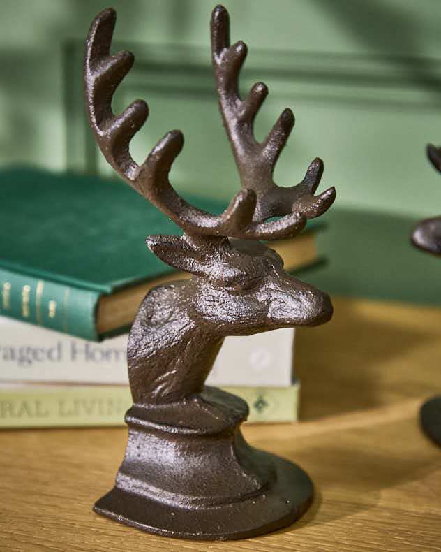 Stag Head Bookends