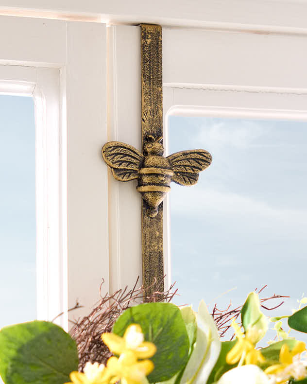 Iron Wreath Hangers - Bee Wreath Hanger