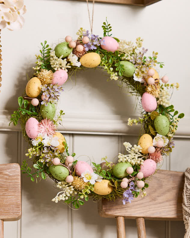 Pastel Easter Egg Wreath