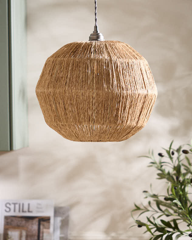 Natural Jute Light Shade - Pendant Light Shade