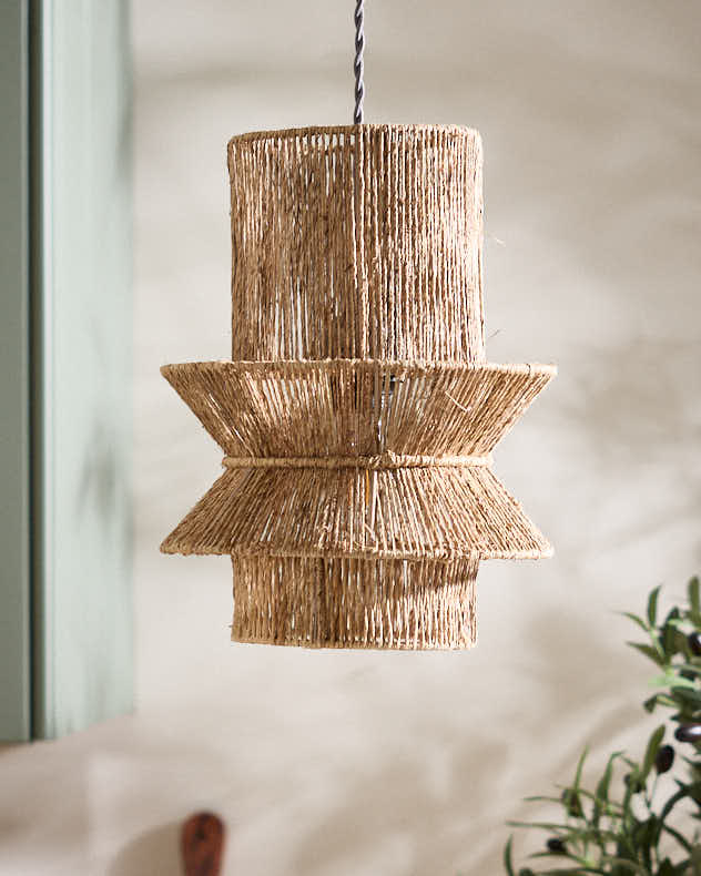Natural Jute Light Shade - Irregular Ceiling Light Shade