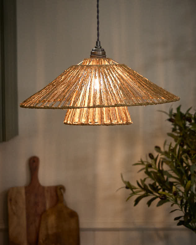Fanned Ceiling Light Shade
