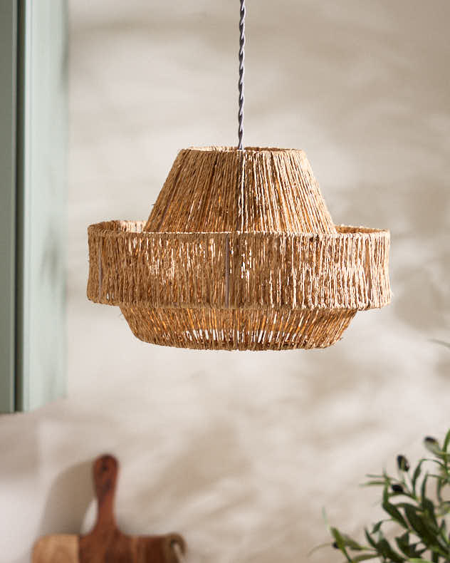Natural Jute Light Shade - Layered Pendant Light Shade