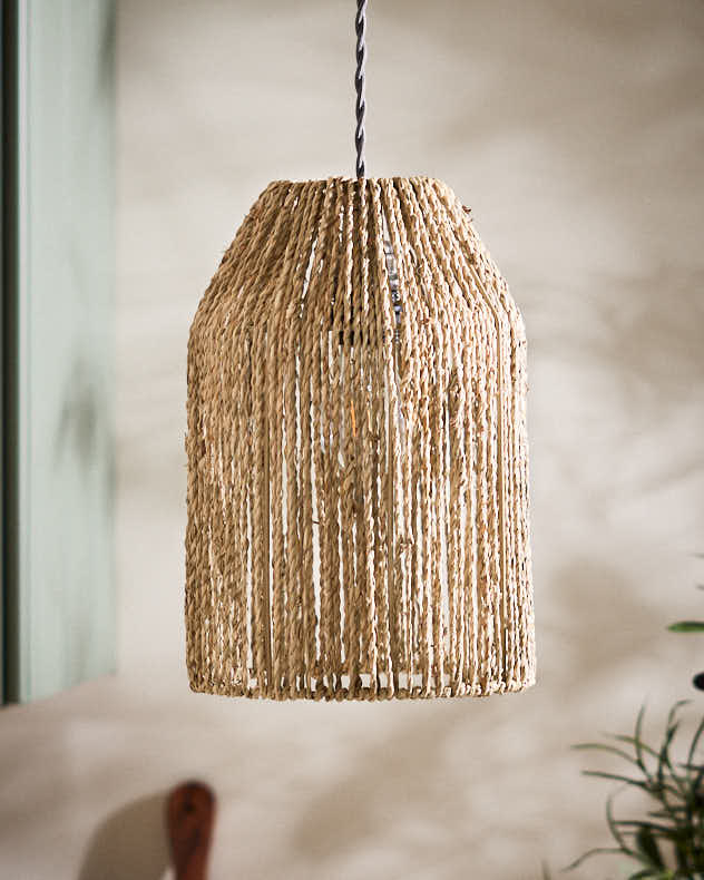 Natural Seagrass Light Shade - Tall Pendant Light Shade