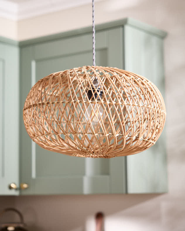 Round Diamond Woven Pendant Shade