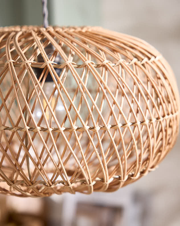 Round Diamond Woven Pendant Shade