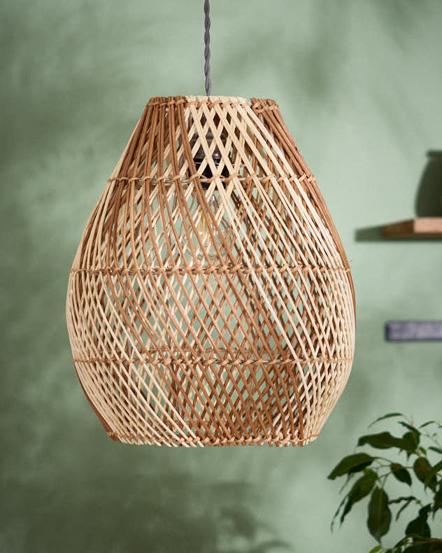 Teardrop Diamond Woven Pendant Shade