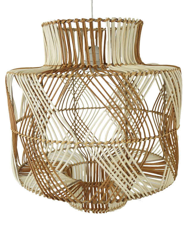 Two-Tone Woven Ceiling Shade