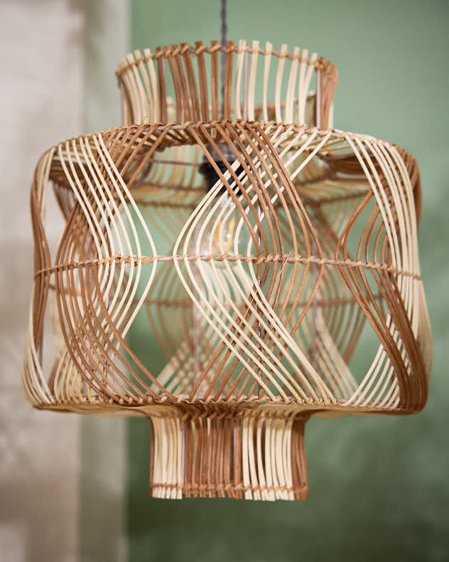 Two-Tone Woven Ceiling Shade